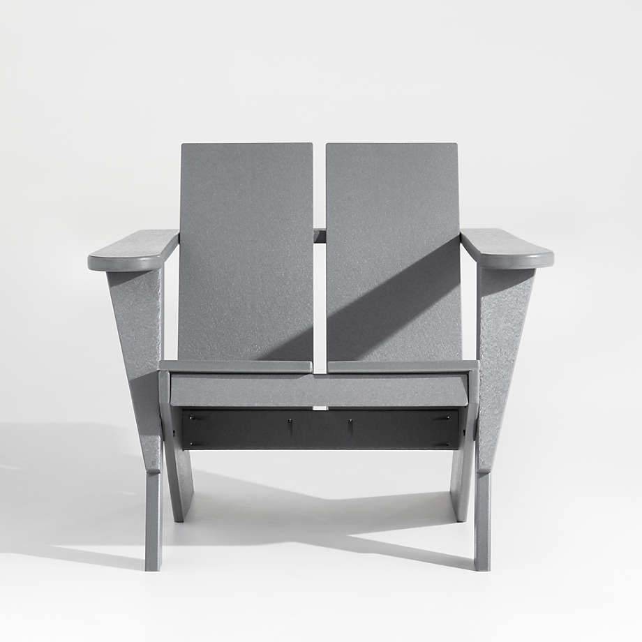 Paso Grey Outdoor Adirondack Chair by POLYWOOD®