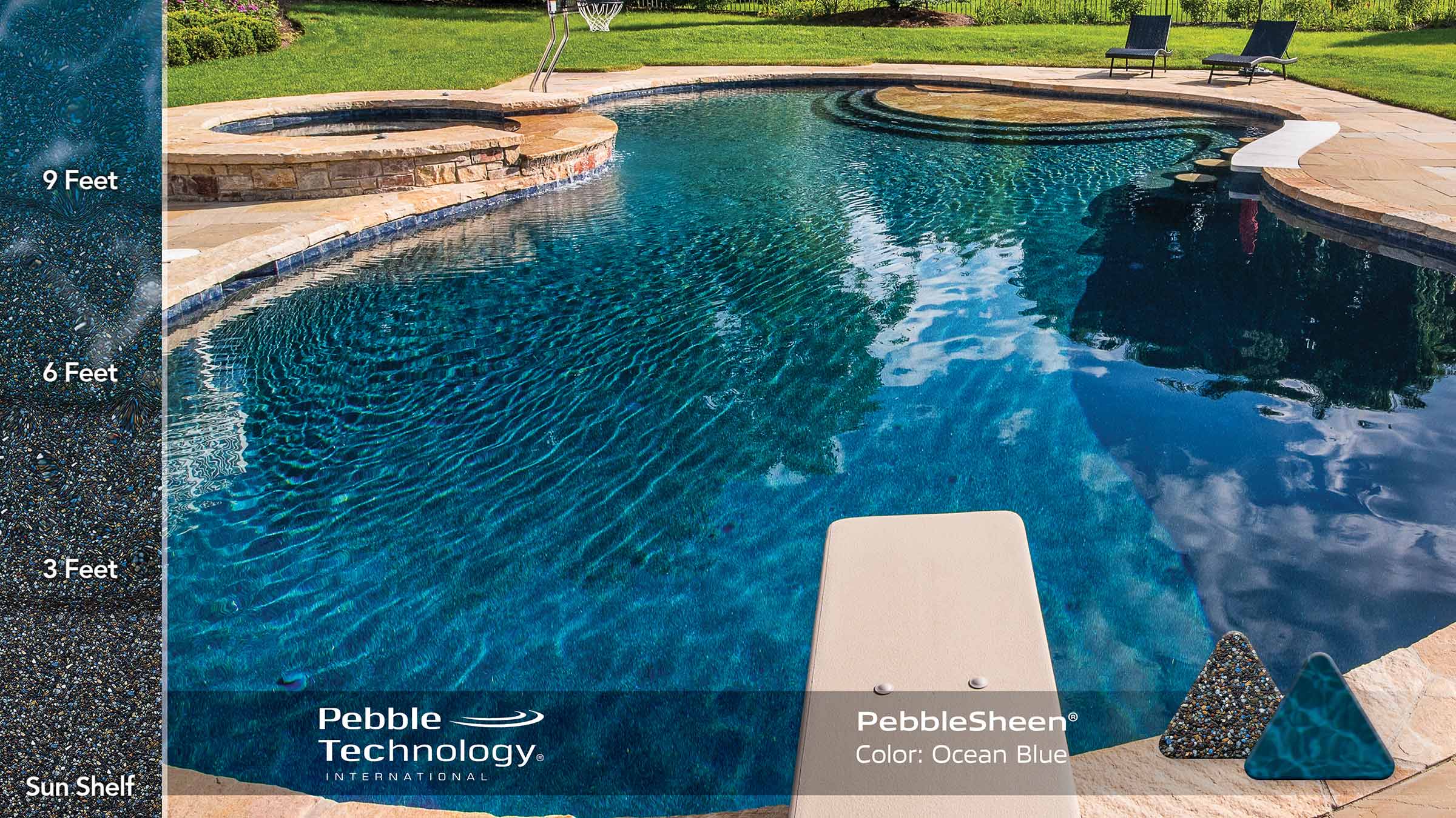 Pebble Sheen - Ocean Blue Pool Finish