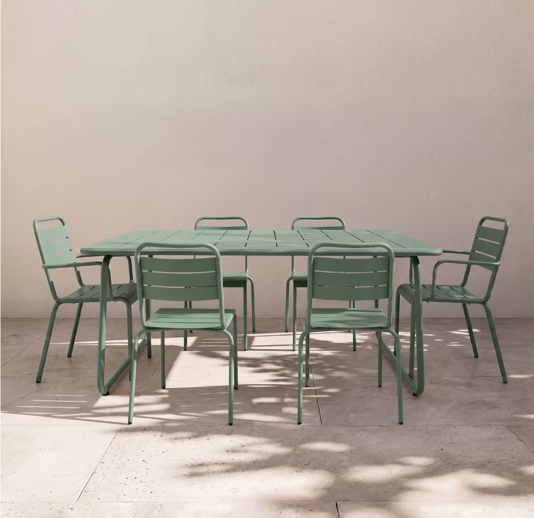 Powder-Coated Aluminum Outdoor Dining Set