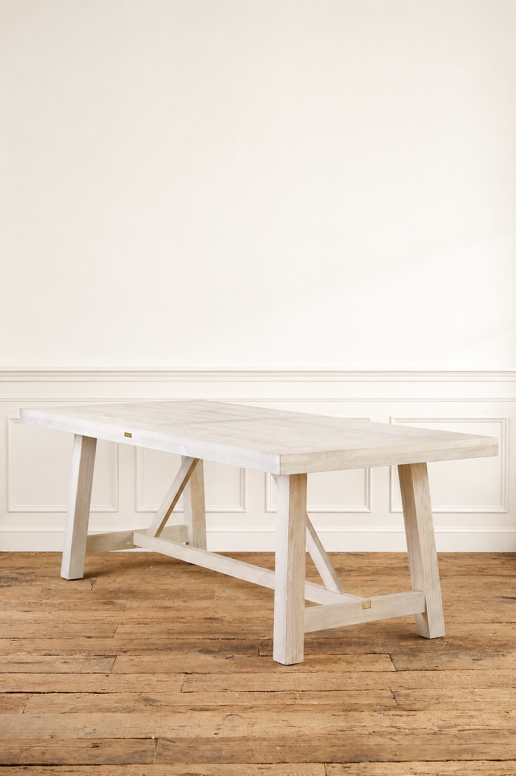 Braced Leg Teak Dining Table 7'