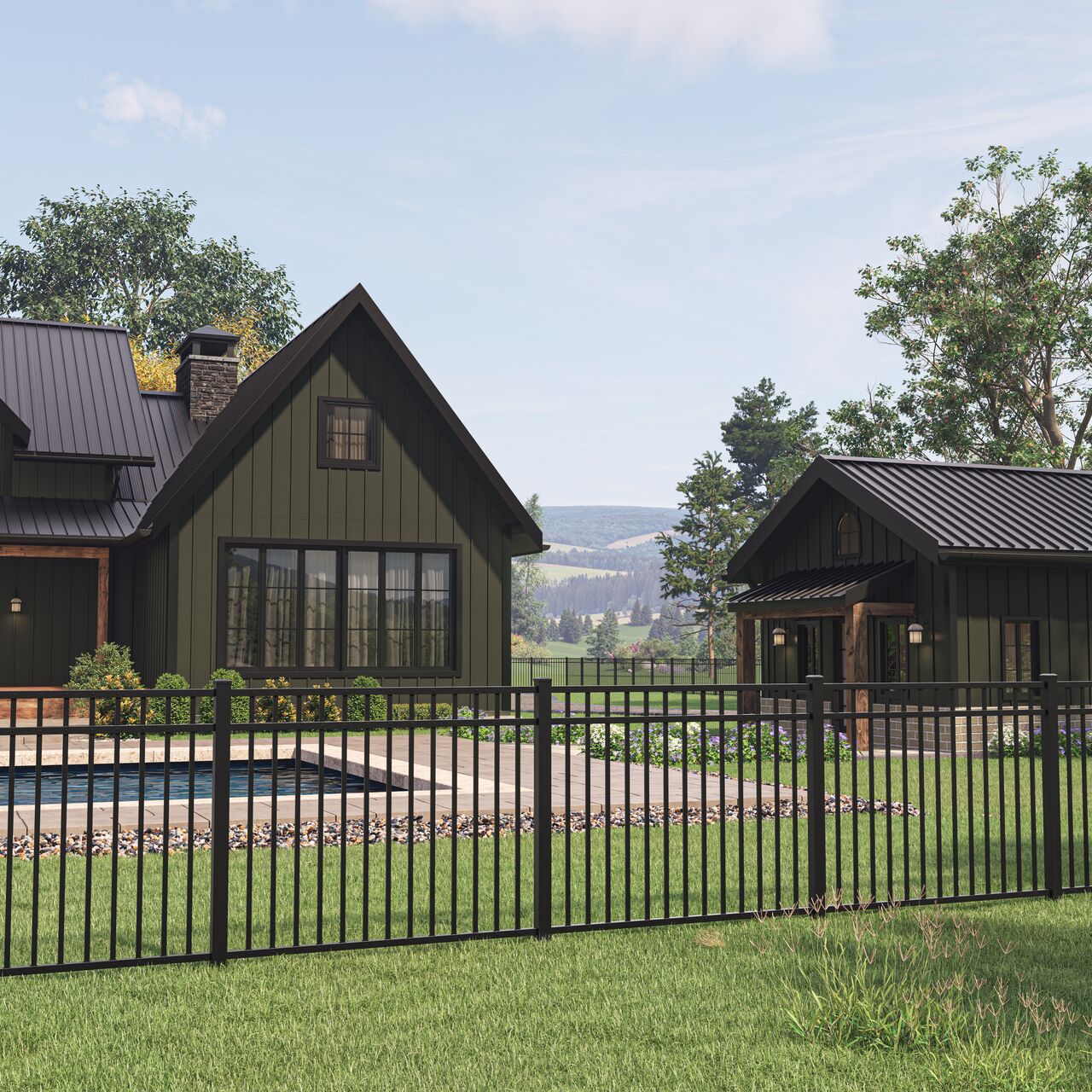 Flat Top with AlumiCast™ Technology  Manchester Fencing