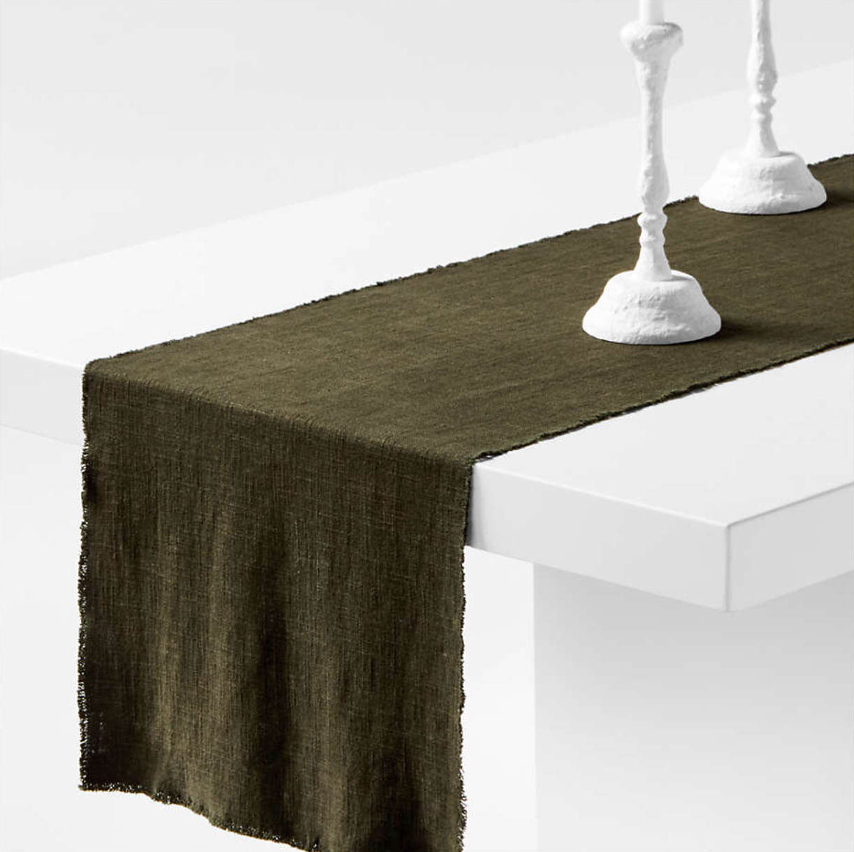 Hudson Ficus Green Table Runner