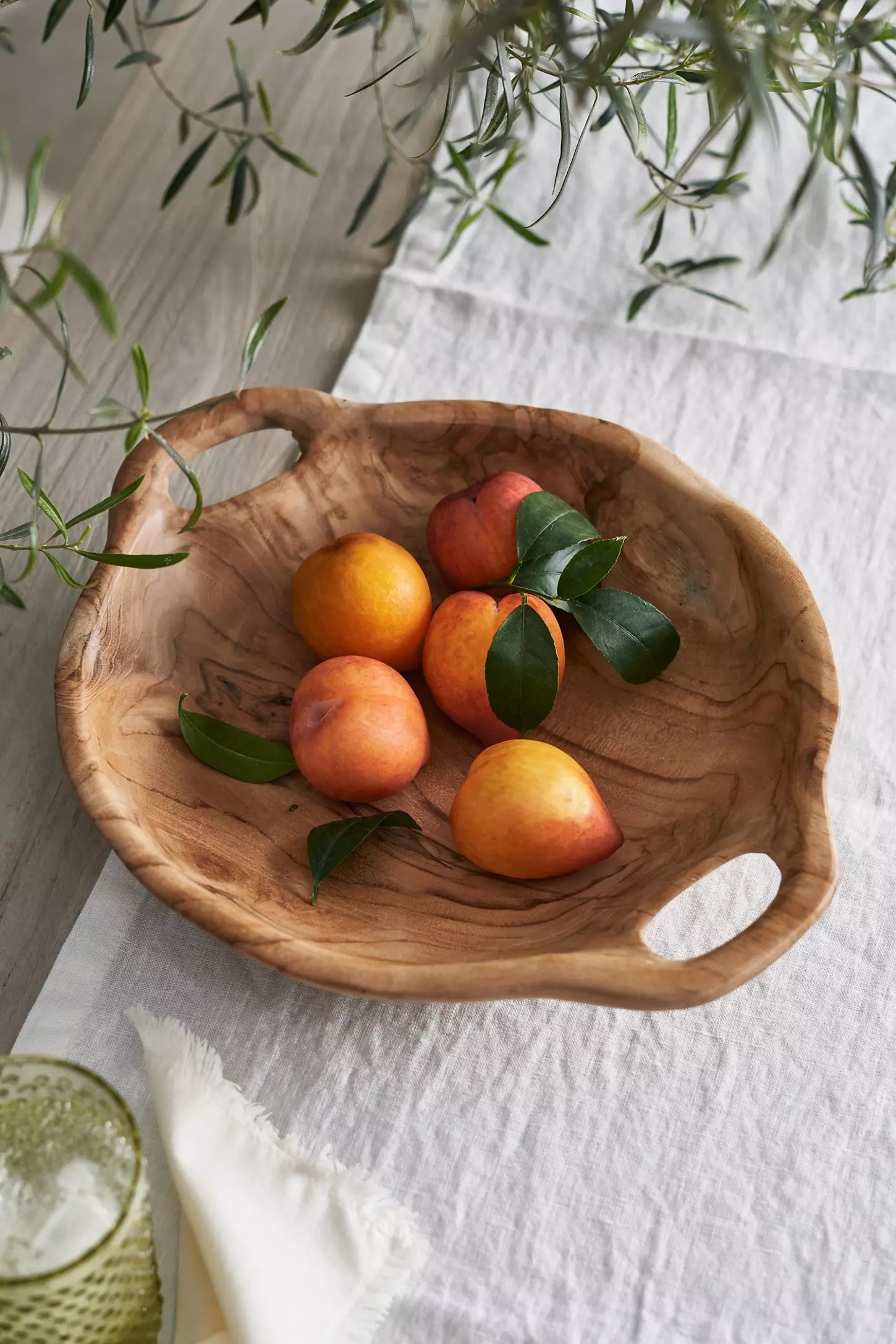 Teak Serving Bowl with Handles