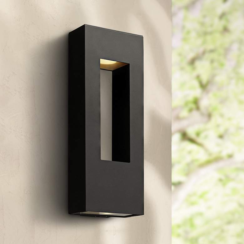 Hinkley Atlantis LED 24" High Black Outdoor Wall Light