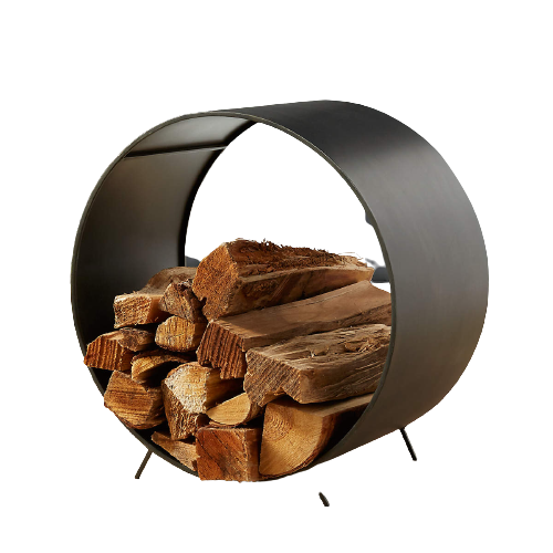 Chuck Handcrafted Iron Log Holder
