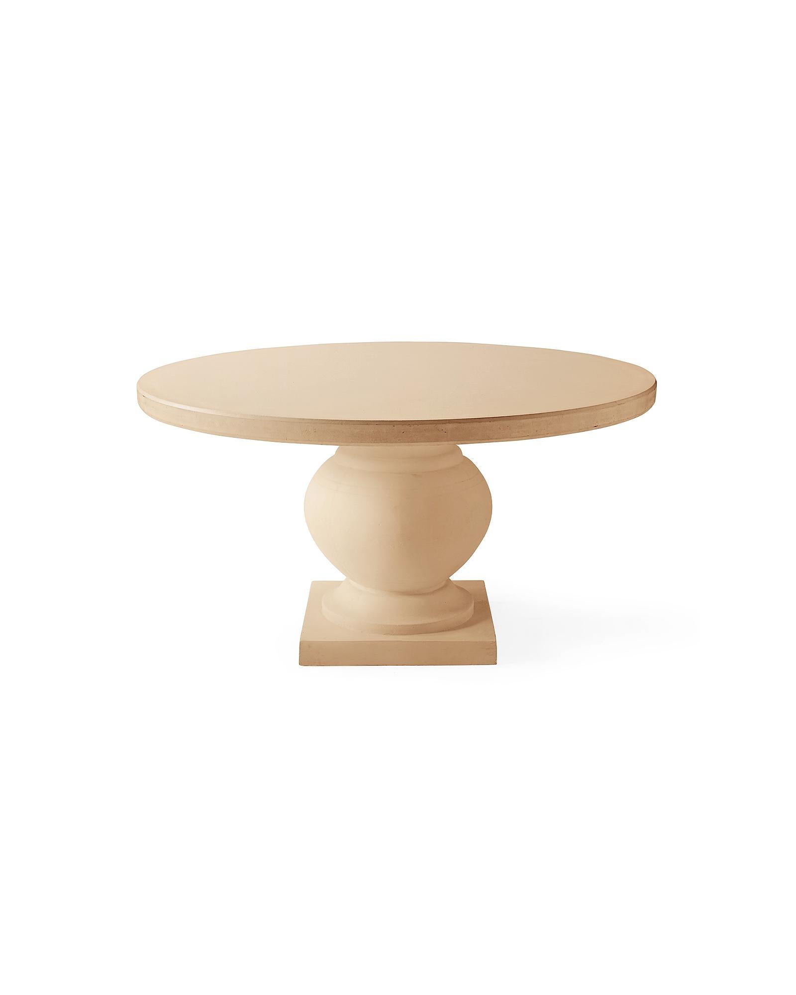 Terrace Round Dining Table in Sandstone 55"