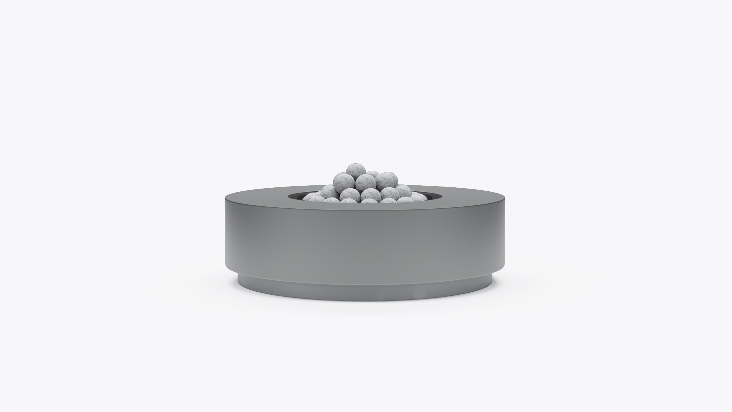 Concrete Fire Pit Table - Round in Propane