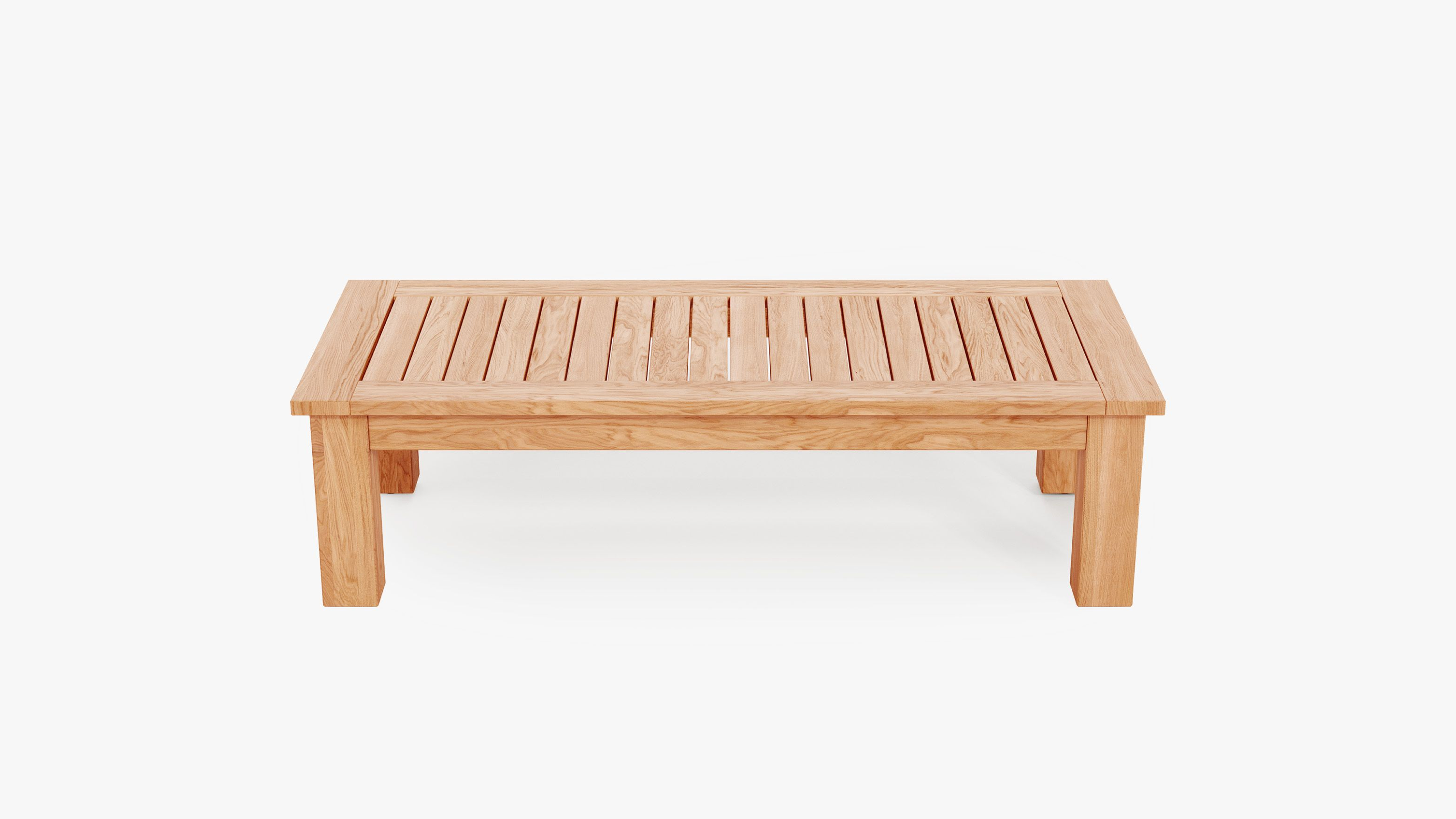 Teak Outdoor Coffee Table Square Leg in Large